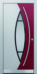 A 230 ohne Edelstahllisenen. Haustüren von Topic, bei Ziller in Nürnberg.