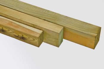 Unterbau für Gartenhaaus, Kanthölzer