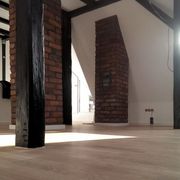 Parkettverlegung Spitzboden in Denkmalgeschütztem Haus um 1900