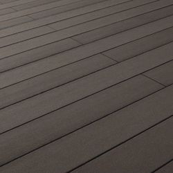 Terrassendiele, massiv glatt graubraun