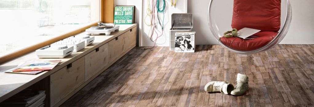 Vinylboden, Eiche lichtgrau 