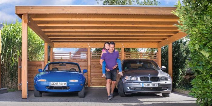 Carport aus Holz bei Ziller in Nürnberg