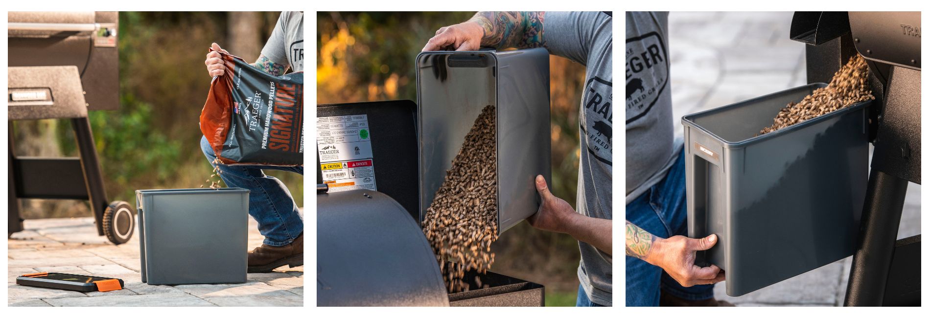 Pellets als Brennstoff der Traegergrills