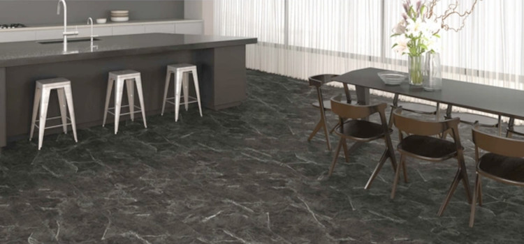 HARO Klebe-Designboden Kunststoff Marmor anthrazit Fantasie - DISANO