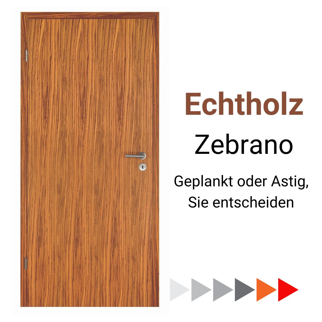 HGM Echtholztür Zebrano