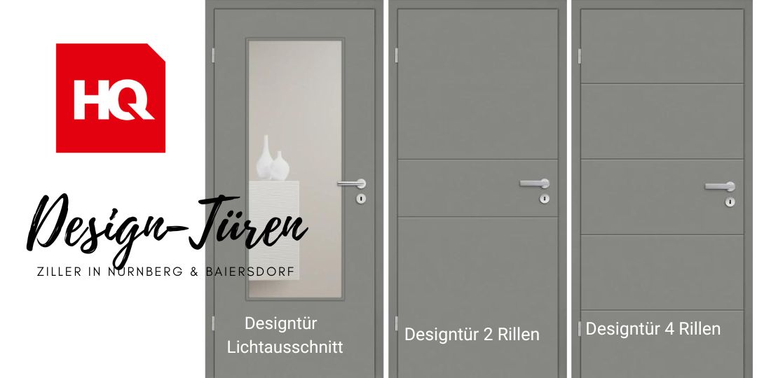 Attraktive Designtüren in Titangrau von HQ