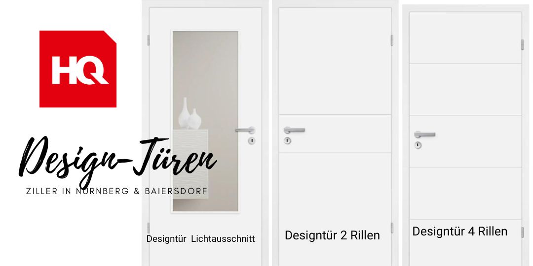 Attraktive Designtüren in Diamantweiß von HQ