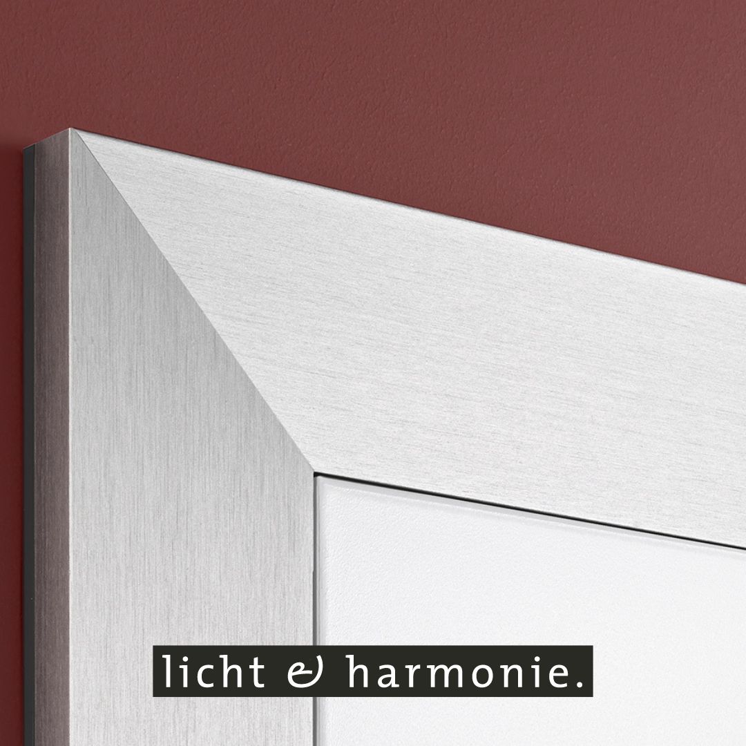 Aluminium-Zarge, sehr feine exakte Gehrung