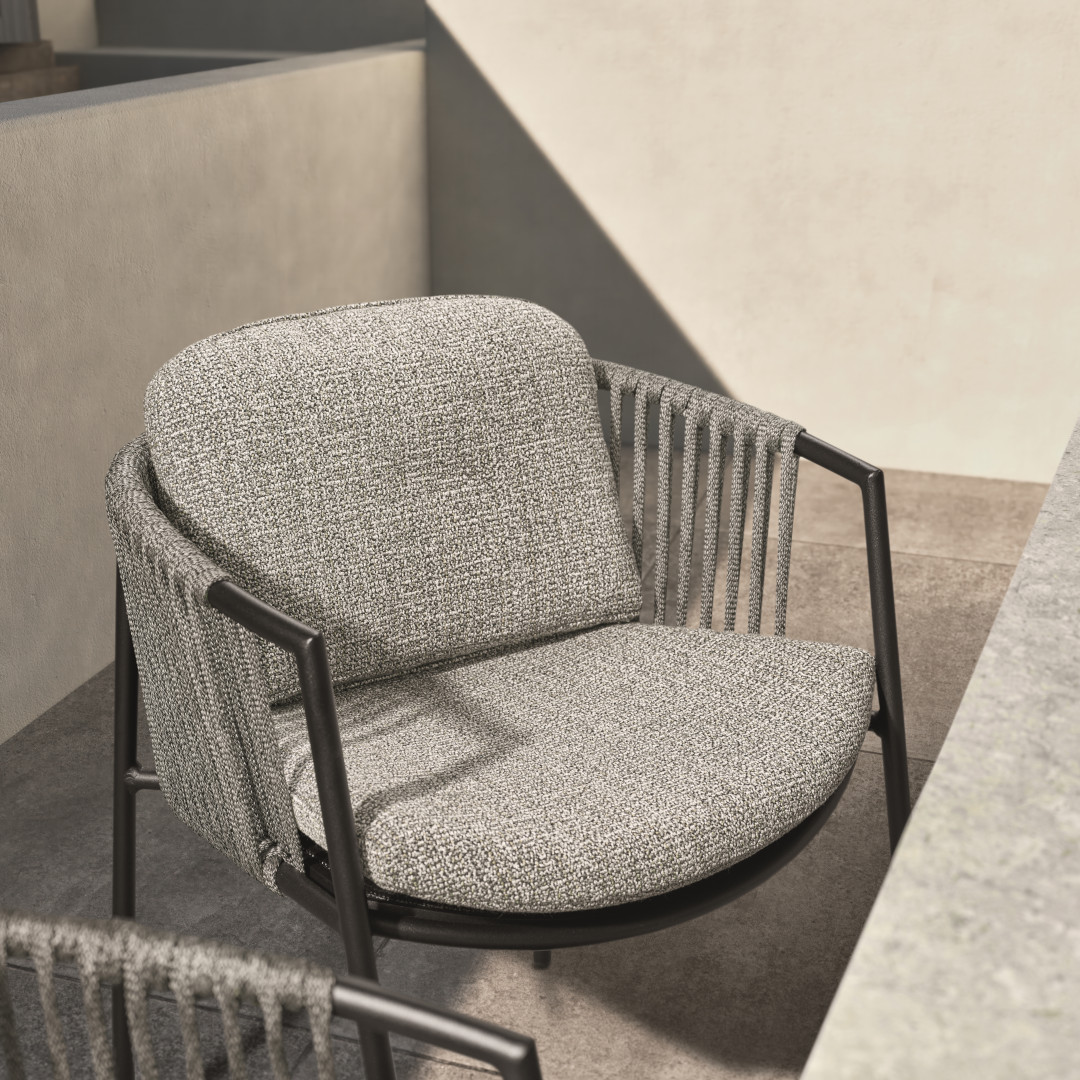 Sessel ZOE Aluminium schwarzmatt