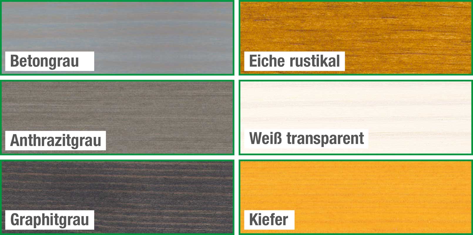 Transparenter Holzanstrich außer bei Kjel und Even