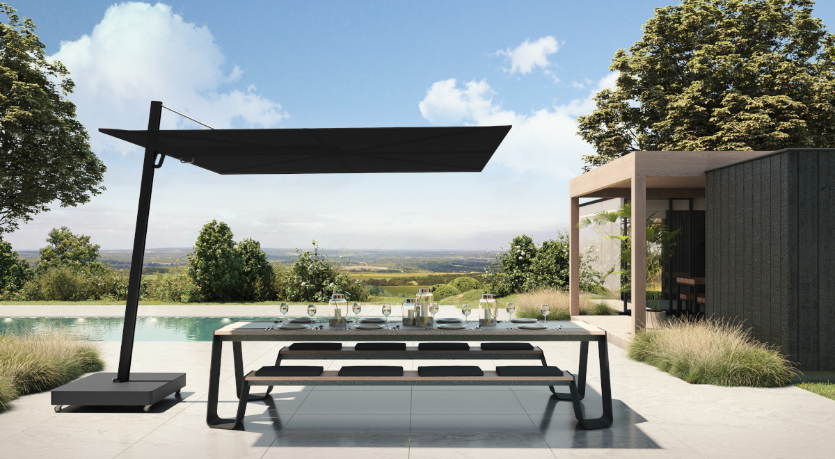 Sonnenschirm: Modell Architektur Schwarz