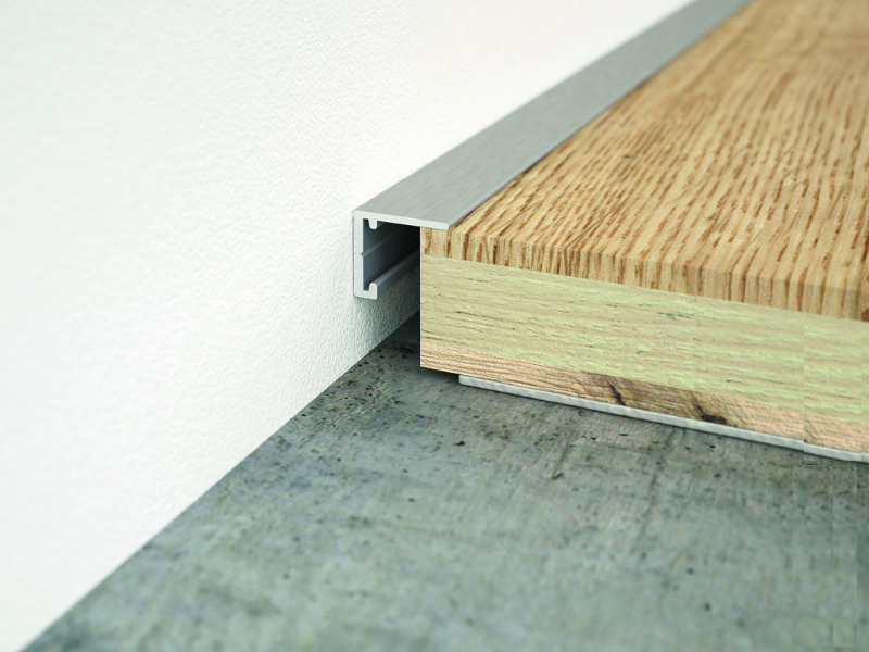 KWG minileiste Aluminium-Abschlußprofil "titan" 2000 x 5 mm